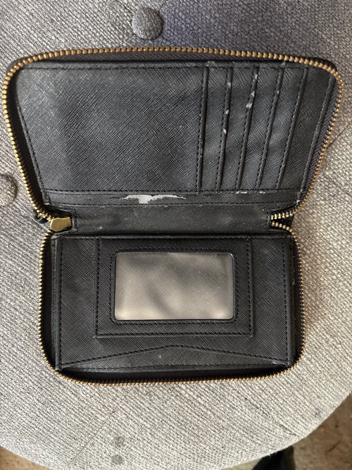 Fossil Tiegan Leather Clutch Wallet